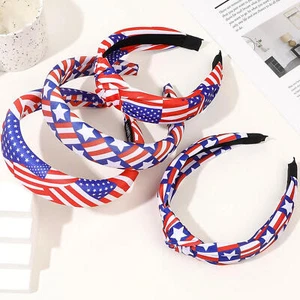 American Flag Headband 4th of July Patriotic Hair Hoop American Flag Headpieces - Picture 1 of 15