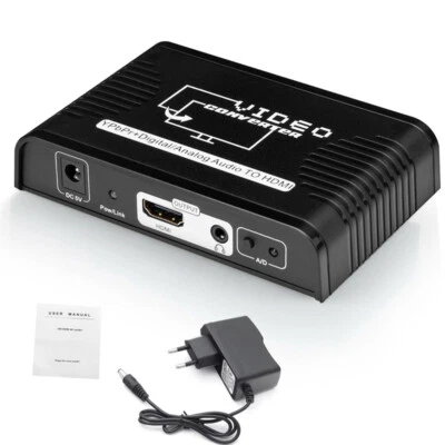 Component Video Ypbpr Adattatore Display Convertitore Audio Analogico Digitale a HDMI - Immagine 1 di 4