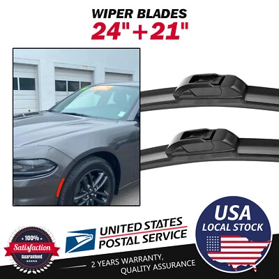 Windshield Wiper Blades 24"/21" DIRECT-CONNECT For Chevrolet Uplander 2005-2008 - Imagem 1 de 4