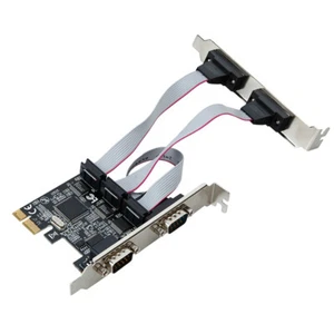 PCI Express Add on Card 4 Ports Serial Riser Card Multi RS232 DB9 COM Port I/O - Picture 1 of 9