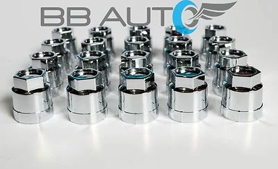 20 NEW CHROME LUG NUT COVERS CAPS FIREBIRD FIERO GRAND AM PRIX SUNFIRE SUNBIRD  - Image 1 of 4