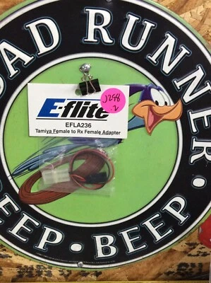 Adaptador E-flite: batería Tamiya a receptor dispositivo hembra EFLA236 original nuevo en paquete Foto 1 de 2