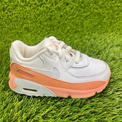 Nike Air Max 90 Niños Talla 8C Blanco Rosa Correr Zapatos Atléticos Tenis Foto 1 de 4
