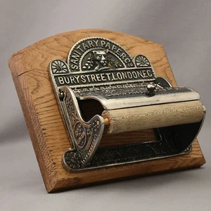 Porte-rouleau de toilette décoratif nickel  - Photo 1 sur 6