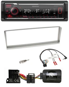 Kenwood Lenkrad Bluetooth USB DAB Autoradio für Alfa Romeo 156 2002-2003 silber - Bild 1 von 9