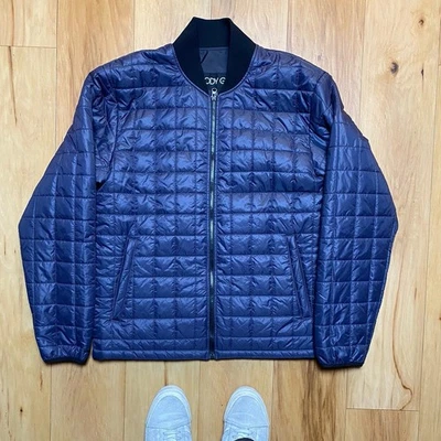 Body Glove Hombre Azul Marino Acolchado Bomber Puffer Chaqueta Talla Grande Exterior Foto 1 de 3