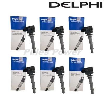 6 x Delphi OEM Ignition Coils  For Mercedes Benz C230 E280 E300 E350 S350 S400 - Image 1 of 4