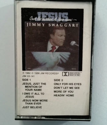 Jimmy Swaggart Jesus Just the Mention of Your Name Cassette 1986 JIM Records - Image 1 of 2