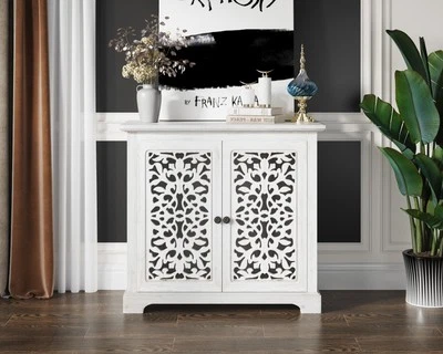 Aparador antigo: armário vintage de buffet e console - Imagem 1 de 4