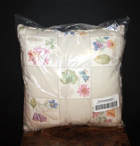 LONGABERGER BOTANICAL FIELDS 18” SQUARE THROW PILLOW NEW NWT - Picture 1 of 2