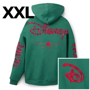 Disney Parks Green Plaid Zip Hoodie Adult XXL Disney World Authentic Original - Picture 1 of 3