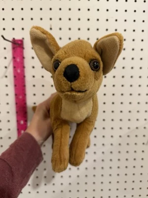 Плюшевая собака чихуахуа Toys R Us Animal Alley желтовато-коричневая — винтажная мягкая игрушка 90-х 14 дюймов - Изображение 1 из 4