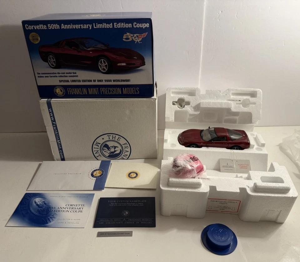 Franklin MINT Corvette 50th Anniversary Limited Edition Coupe B11C471