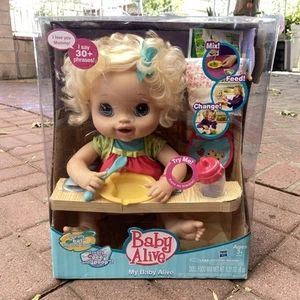 2010 Baby Alive Doll NIB Interactive Talking Doll Blonde Mix Feed Change Rare - Picture 1 of 4