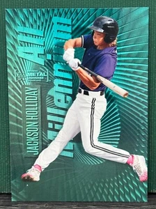 2023 Metal Universe Champions #122 Jackson Holliday All Millennium Aqua Parallel - Picture 1 of 2