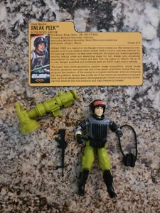 NIGHT FORCE GI JOE 1982 Sneak Peek W/Filecard Almost Complete - Picture 1 of 8