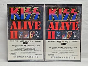 Cassette Tape KISS Alive II Volume I & II 1 2 1977 NBL5-7076 Casablanca - Picture 1 of 5