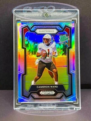 Can Ward  RARE ROOKIE PRIZM REFRACTOR INVESTMENT CARD SSP CHROME NFL DRAFT MINT - Image 1 of 4