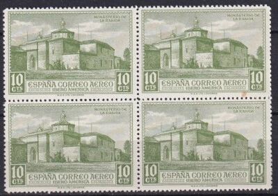 Spain 1930 Edifil 560 America Discovery La Rabida Monastery block of 4 MNH - Image 1 of 2
