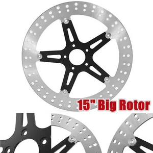 Floating 15" Big Front Brake Rotor for Harley Touring 2000-2013 Sportster 06-up - Picture 1 of 7
