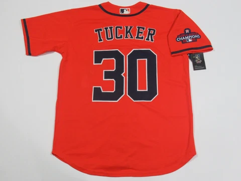 Kyle Tucker #30 Houston Astros 2022 World Series Champions Jersey Orange Cover