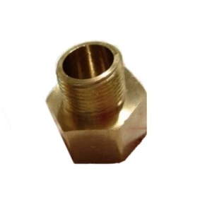 Fitting Metric M12X1.5 Female to Pipe BSPP 1/4" Male Adapter Brass - Picture 1 of 1