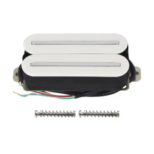 FLEOR Weiß Dual Rails Pickup Ceramic Guitar Parts 4-Wires Brücke 14-15K - Bild 1 von 8
