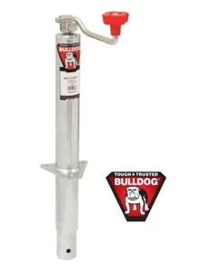 Bulldog 5,000 lbs. Round A-Frame Trailer Jack Topwind 15" Lift Zinc - Picture 1 of 3