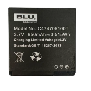 Battery C474705100T For Blu Dash Jr D140 D140S D140W D141W 950mAh 3.7V Original - Photo 1 sur 12