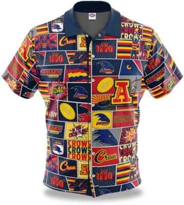 Adelaide Crows AFL AFL Mens Pop Art Shirt Sizes S-7XL BNWT - Picture 1 of 3