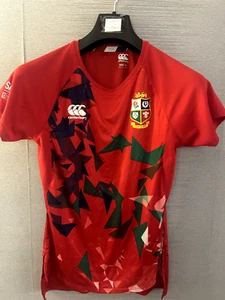 WOMENS UK 12 BRITISH AND IRELAND LIONS 2021 SOUTH AFRICA RED TRAINING SHIRT/TOP - Picture 1 of 8