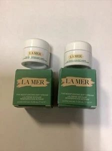 2X LA MER The Moisturizing Soft Cream .24 oz /7ml Each NIB - Picture 1 of 5