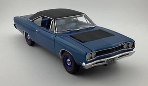 Danbury Mint escala 1:24 1968 Plymouth Road Runner techo rígido eléctrico azul - Imagen 1 de 8