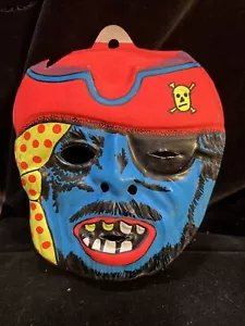 Halloween Mask Fun World Pirate Vintage - Picture 1 of 9