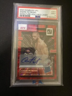 2023 Donruss Red Laser /49 Andre Petroski Auto PSA MINT 9 - Image 1 of 2