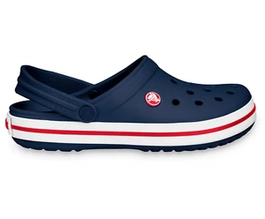 Crocs Unisex Lightweight Crocband Clog Sandals, Water-Friendly, Navy, US M13-W15 - Picture 1 of 7