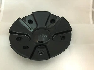 NEW STARR ALLOY 120 IMPACT GLOSS BLACK WHEEL RIM CENTER CAP C-520-1 - Picture 1 of 1