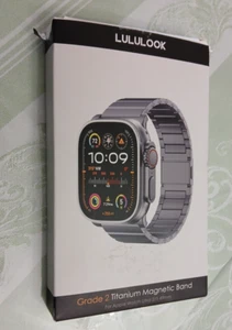 Lululook Stainless Steel Apple Watch Band 42/44/45/49mm + Adjustment Tool & Tips - Photo 1 sur 14