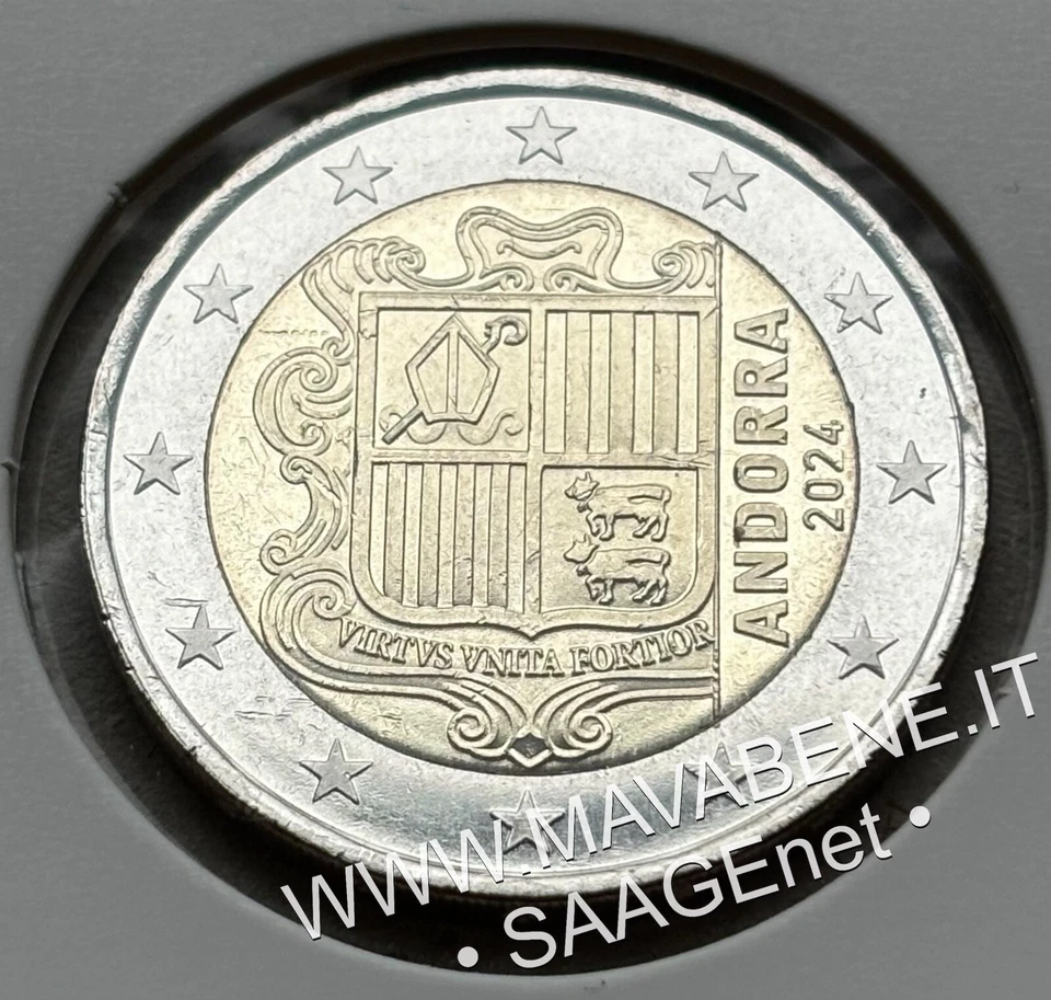 Andorra 2024 Escudo Moneda Nuevo FDC UNC de Cartón Protector - Imagen 1 de 1