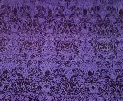 Fabric Tradition- Halloween Gothic Scroll - Glitter Quilting and Crafting Fabric - Image 1 of 4