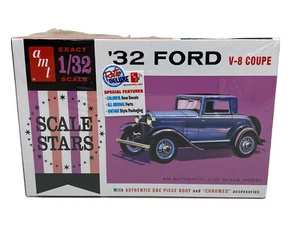 Kit de coche modelo Ford V-8 cupé escala 1/32 retro de lujo redondo 2 #1181/12 AMT 1932 - Imagen 1 de 9