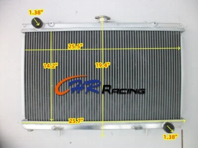 Aluminum Radiator For 1989-1994 Nissan Silvia S13 240SX 2.4L SR20DET MT - Imagem 1 de 4