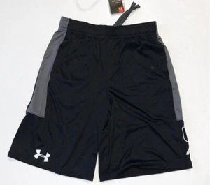 NWT Under Armour Stunt Shorts Boy's Large Black/Gray 9" - Picture 1 of 2