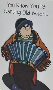 Man Playing An Accordion Birthday Card - Picture 1 of 2