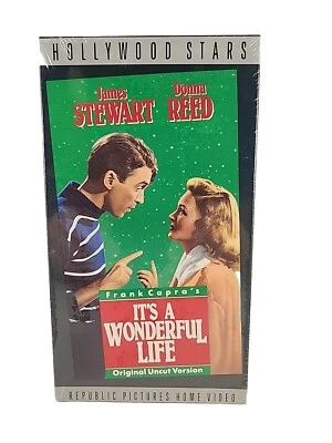 It's A Wonderful Life James Stewart  Uncut Version (VHS 1988) Vintage Sealed! - Image 1 of 4