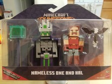 New Minecraft Dungeons NAMELESS ONE AND HAL Figures Battle Accessories 2020