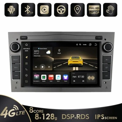 Apple Carplay Android 12 Car Stereo Radio 128GB For Opel Astra H Combo Corsa C/D - Image 1 of 4