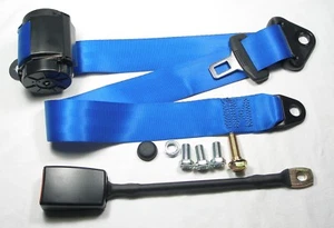 Blauer Automatik 3 - Punkt Sicherheitsgurt Opel Manta A / B , Seatbelt Opel - Picture 1 of 1
