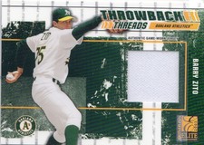 2003 (ATHLETICS) Donruss Elite Throwback Threads #59 B.Zito/M.Mulder Jsy