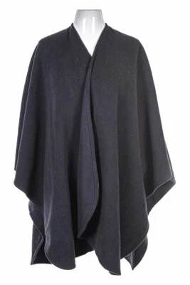 Jennifer Moore Women Coats & Jackets Capelets One Size Grey Polyester - Image 1 of 2